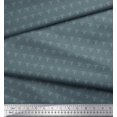 thumbnail image 2 of Soimoi Poly Georgette Fabric Dot & Fleur De Lis Damask Decor Fabric Printed Yard 42 Inch Wide, 2 of 3