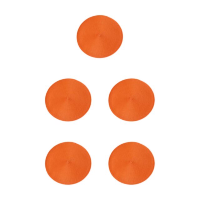 mmirethe Non-skid Table Mat Lightweight And Easy To Care Placemat Sturdy And Durable orange 5Set