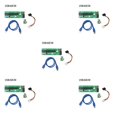 thumbnail image 2 of Ruiboury VER003 PCI-E Riser Card 30CM 60CM USB 3.0 Cable PCI 1X to 16X Extender PCI-E Adapter for GPU Miner Mining Green 60CM 5Set, 2 of 6