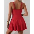 thumbnail image 5 of SKQIT Maillot de Bain une-Pièce pour Femme à Découpes en Maille - Robe de Bain Modeste à Contrôle du Ventre avec Doubles Bretelles, 5 of 5