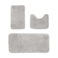 thumbnail image 2 of Dvkptbk Gray Bathroom Rugs Sets 3 Piece with U-Shaped Mats, Non-Slip & Quick Dry Bath Mat Set, Water Absorbent Soft Microfiber Shaggy Bath Rugs for Tub, Shower, Bathroom Floor, 2 of 8