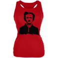thumbnail image 1 of Halloween Edgar Allen Poe Red Juniors Soft Tank Top, 1 of 1