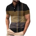 thumbnail image 2 of Weiqiqre T-Shirts Chemises pour Hommes T-Shirt à Manches Courtes à Blocs de Couleur Col Rond Chandail Décontracté Basique Chemises, 2 of 4