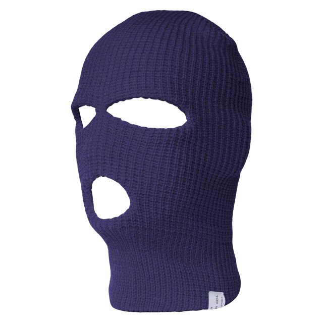 TopHeadwear 3-Hole Ski Face Mask Balaclava, Navy