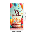 thumbnail image 3 of Fiftyth Birthday Celebration Backdrop Banner, Balloon Elements Party Decorations, for Birthday Party Photography Props Birthday Decoration Happy Birthday Party Supplies, 3 of 4
