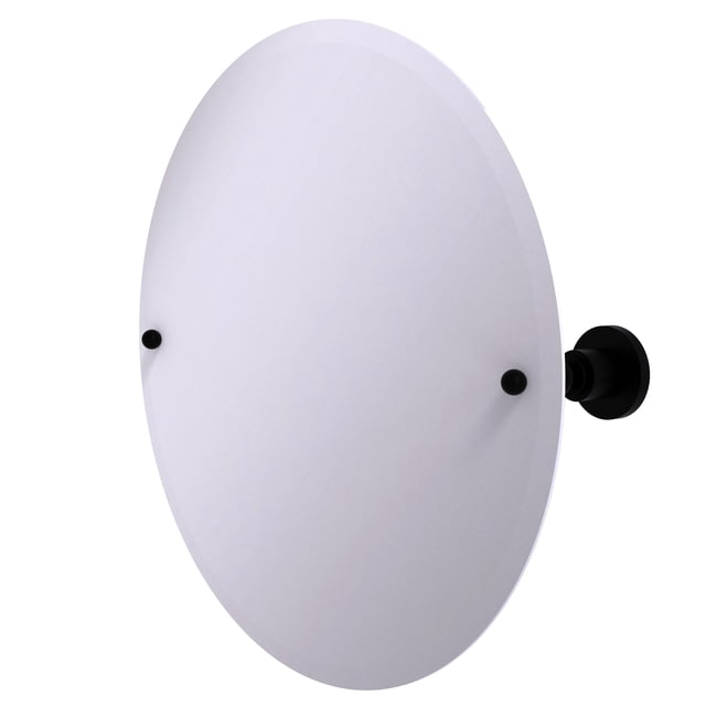 Frameless Round Tilt Mirror with Beveled Edge