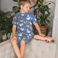 thumbnail image 4 of Wukai Ensemble de Pyjama à Manches Courtes Imprimé Poulet et Sommeil pour Enfants, 2 Pcs - Grand, 4 of 6