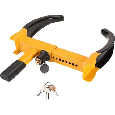 Stanz (TM) Serre-Joint de Roue Robuste pour Remorque, Verrou de Pneu de Sécurité Universel, Verrou Antivol Ajustable pour Remorques VUS Bateaux VTT Motos Chariot de Golf pour Pneu Max 250 mm