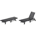 thumbnail image 2 of Paradise Chaises Longues Adirondack en Plastique pour Extérieur (Ensemble de 2), 2 of 9