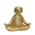 thumbnail image 1 of Sagebrook Home Polyresin 7" Yoga Dog, Gold, 1 of 4