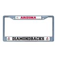 thumbnail image 1 of Cadre de Plaque d'Immatriculation Arizona Diamondbacks Chrome, 1 of 1