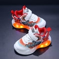 thumbnail image 4 of YOUSNH Chaussures Lumineuses à DEL pour Filles, Chaussures de Marche pour Tout-Petits, Chaussures Décontractées pour Filles, Enfants, Bébé, Chaussures pour Garçons, Rouge 12, 4 of 7