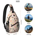 thumbnail image 3 of Japanese Sushi Roll Kawaii Sushi Lover Lightweight Travel Sling Backpack Durable Fashionable Multipurpose, 3 of 6