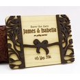 thumbnail image 1 of Custom Engraved Wooden Magnet Personalized Gift 10 Rustic Wedding Save The Date Wooden Magnet, 1 of 2