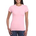 thumbnail image 3 of T-Shirt à Manches Courtes pour Femmes, Protection Solaire, Coupe Ajustée, Yoga de Plein Air, Course, Gym, Entraînement, Hauts; T-Shirt Basique en Coton pour Femmes, Col Rond, Coupe Ajustée, Longueur Tunique, Rose, M, 3 of 4