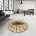 thumbnail image 4 of Ahgly Company Tapis d'Intérieur Rectangulaire Transitionnel Jaune Lavable à la Machine, 4 Pieds x 6 Pieds, 4 of 7