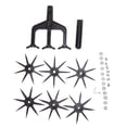 thumbnail image 3 of TICFOX Garden Soil Scarifier Wear Resistant 2 in 1 Ventilated Scarifier Rotation Tiller for Garden Garden Tools, 3 of 8