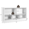 thumbnail image 4 of Costway Kids 2-Shelf Bookcase 5-Cube Wood Toy Storage Cabinet Organizer White, 4 of 10