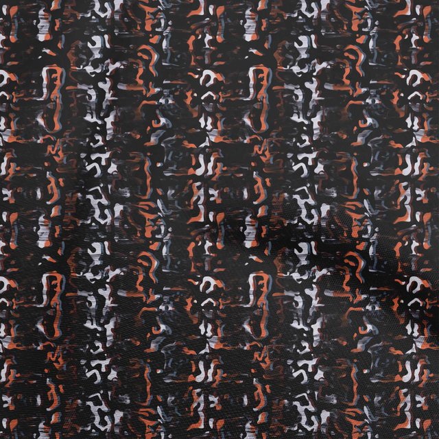 oneOone Viscose Chiffon Orange Fabric Abstracts Sewing Material Print Fabric By The Yard 42 Inch Wide