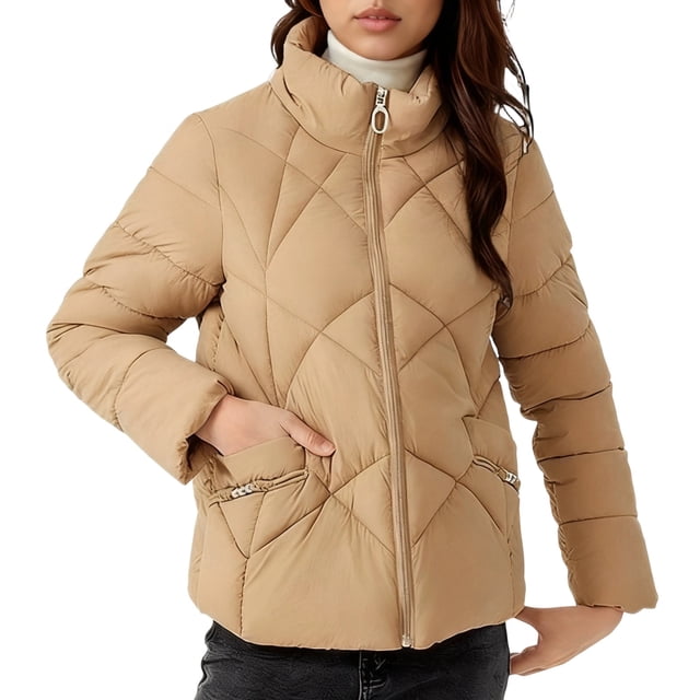 Lovzfmll Veste Décontractée pour Femme, Style à Capuche à Manches Longues Coloré Kaki, TG
