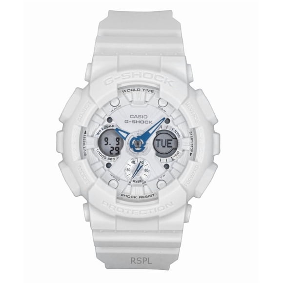 Casio G-Shock Analog Digital Bio-Based Resin White Dial Quartz GMA-S120SA-7A2 200M Women's Watch