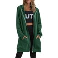 thumbnail image 1 of Innerwin Sweatshirts à Capuche Zippés pour Femmes Sweat à Capuche Automne Couleur Unie Chaud Vert L, 1 of 5