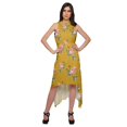 thumbnail image 1 of Moomaya Robe Mi-Mollet Sans Manches pour Femmes avec Encolure Licou Vêtements d'Été, 1 of 5