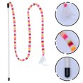 thumbnail image 3 of Shisuyan 2Pcs Cat Toys Interactive Cat Teaser Wand with Tassel Multi-colored Flannel Entertainment Owner Interaction, 3 of 8
