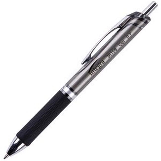 Integra ITA36199 Stylo à Encre Gel Rétractable 0,7 mm - Encre Gel Noire