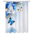 thumbnail image 1 of Agiferg Printed Shower Curtain Polyester Waterproof And Mildew-proof Bathroom Waterproof And Mildew-proof Partition Curtain 150X180CM, 1 of 3