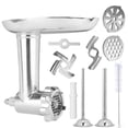 thumbnail image 2 of Metal Meat Food Grinder Attachment Kit for Mixer Tray Pusher Tubes Replacement for KitchenAid Stand Mixer, 2 of 9