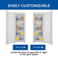 thumbnail image 2 of Koolatron Compact Upright Freezer, White, 5.3 Cu Ft, Space-Saving Design for Home Use, 2 of 9