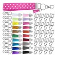 thumbnail image 1 of 60pcs/set Keychain Hardware Set Assorted Color Key Fob Practical Hardware Kit Keychain Hardware Set for Homemade Handmade DIY, 1 of 9