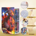 thumbnail image 4 of Trading Card Holder Card Album Binder, Protection Folder Book Collectible Card Album, 4-Pocket with 30-Pages 240-Trading Cards Capacity, Present for Children-AAC3, 4 of 5