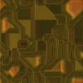 thumbnail image 1 of Ahgly Company Tapis d'Intérieur Lavable en Machine Carré Transitionnel Brun Bronze Foncé, 4 Pieds Carré, 1 of 7