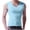 Sky Blue, variant on LOVZFMLL Tank Tops for Men's Pullover Solid Color T-shirt Outdoor Elastic Tight Without Marksr Solid Color V-Neck Tank