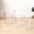 thumbnail image 4 of Measuring Cups for Baking - 50/500/1000ml Plastic Beaker with Scale, Kitchen Measuring Tools for Liquids,1 * Large measuring cup 1 * Medium measuring cup 1 * Small measuring cup, 4 of 6