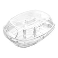 thumbnail image 2 of Dvkptbk Chilled Serving Tray, 15 Inch Clear Plastic Party Platter with 4 Compartments, Ice Serving Bowl with Lid, Shrimp Cocktail Serving Dish, Cold Food Party Server, 2 of 9
