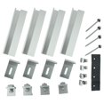 thumbnail image 1 of 30/35Mm Solar Panel Photovoltaic Bracket Mounting Rail Kit Pv Middle Clamp End Clamp Aluminium Profile Solar Module Roof Rail, 1 of 9