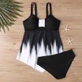 thumbnail image 1 of UPPADA Tankini Swimsuits for Women High Waisted Bathing Suit Two Piece Tank Top with Bottom Brief Swimsuit Ruched Tummy Control Bathing Suits Flowy Beachwear Savings Black,L, 1 of 4