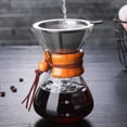 thumbnail image 4 of 800ml Round-Bellied Glass Drip Coffee Maker Set with Filter - Compact Minimalist Design for Home Use, Portable Small Household Brewing Kit, Affordable 5-10 Yuan Hand Coffee Filter Pot for Daily, 4 of 4
