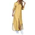 thumbnail image 1 of Ketyyh-chn99 Robes d'Invitée de Mariage pour Femmes 2024 Robe Soleil Robes pour Femmes Robe Maxi d'Été pour Femme Côtelée Sans Bretelles Longue Décontractée Élégante Robes de Soirée Jaune,m, 1 of 5