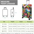 thumbnail image 3 of Travel Luggage Cover Suitcase Protector Fits 18-32 Inch Luggage Wheel Covers Patterned Travel Related Items Flower Luggage Protector Elastic Luggage Anti-scratch Suitcase Cover M, 3 of 5