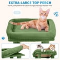 thumbnail image 3 of EDTara 61" Cat Tree Tower, Sturdy Modern Multi-Level Cat Furniture for Maine Coons and Large Indoor Cats With Jumbo Perch, 2 Spacious Condos, Durable Sisal Posts, and Hanging Play Balls, 3 of 7