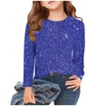 thumbnail image 1 of Plebaso Chemises à Manches Longues Imprimé Filles Garçons Col Rond Blouses Décontractées Mode Enfants Hauts Habillés pour Fête, 1 of 6