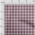 thumbnail image 2 of oneOone Velvet Brown Fabric Check Sewing Material Print Fabric By The Yard 58 Inch Wide, 2 of 4