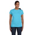 thumbnail image 2 of Hanes ComfortSoft T-Shirt à Col Ras du Cou en Jersey Coupe Décontractée pour Femmes, m, Bleu Horizon, 2 of 2