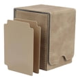 thumbnail image 2 of Baohd Leather Deck Case 100+ Sleeved Cards for Business Cards Light Brown, 2 of 6