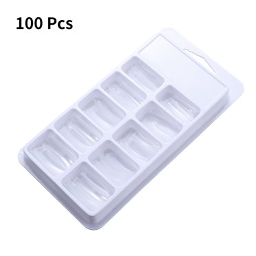 SEWACC 100Pcs White False Nail Tips Sturdy Durable Nail Art Accessories for Acrylic Use