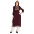 thumbnail image 1 of Phagun Kurta Ethnique Indienne pour Femmes Kurti Brodé de Designer Tenue Traditionnelle la Robe, 1 of 6